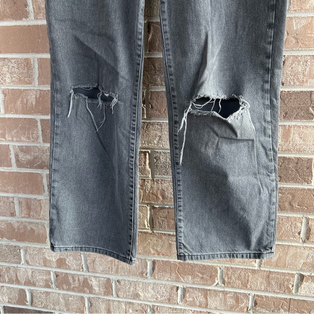 Forever 21 wide leg high-rise ripped jeans // size 30 - Picture 3 of 6